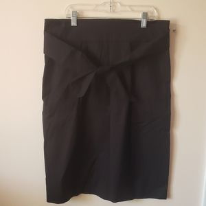 Brooks Brothers black cotton skirt